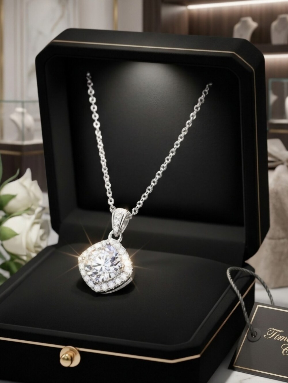 Moissanite Classic Pendant Necklace